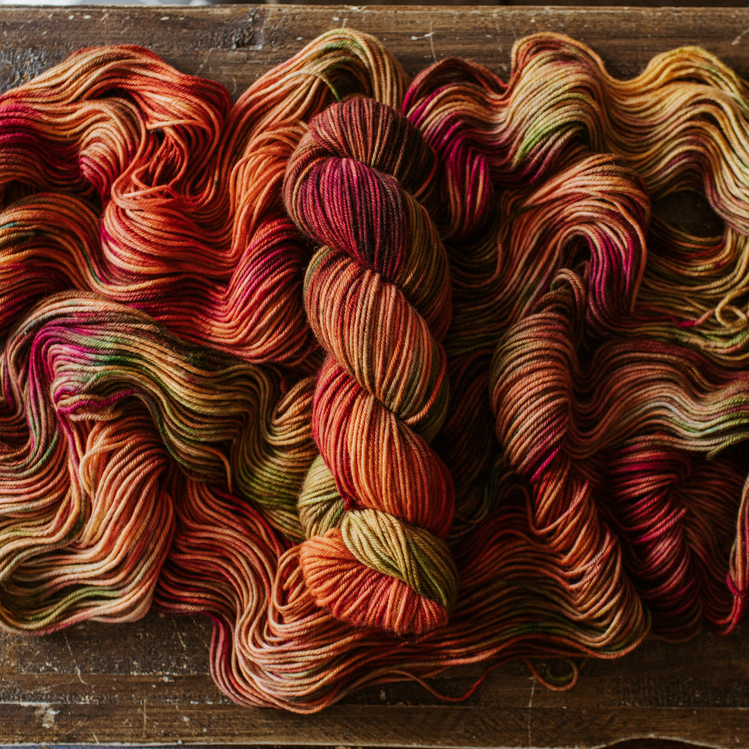 "Falling Leaves" Hand-dyed Yarn