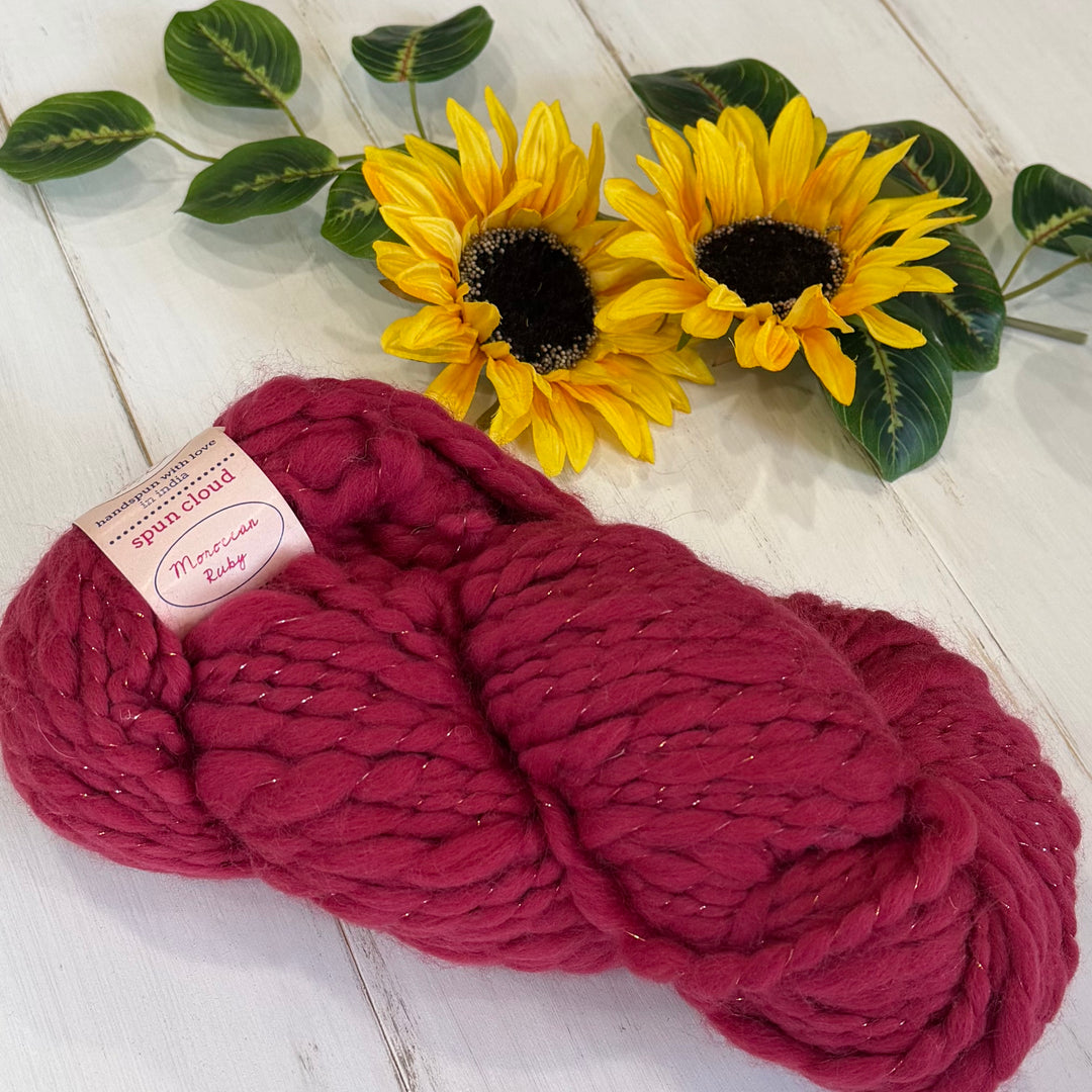 "Moroccan Ruby" - Spun Cloud - Knit Collage