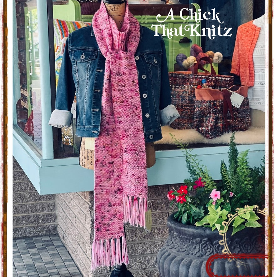 "TJ's Easy Knit Scarf" Knit Scarf Digital Pattern