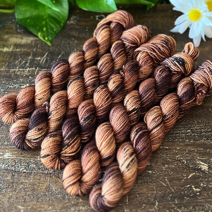 "Bark" Mini Sock Hand-dyed Yarn