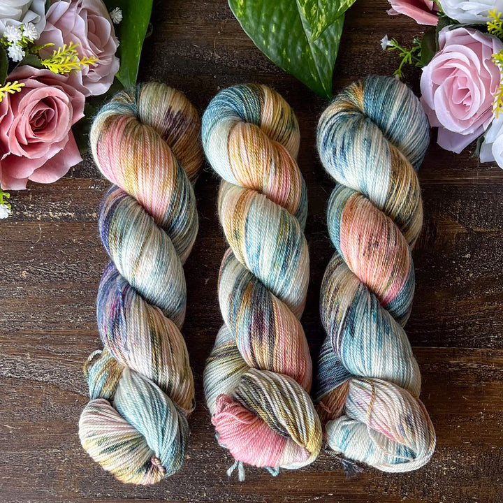 "Elegance" Merino/Bamboo Fingering Hand-dyed Yarn