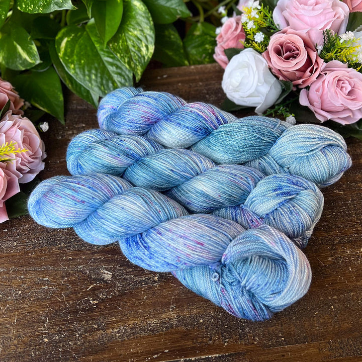 "Early Dawn" Merino/Bamboo Fingering Hand-dyed Yarn