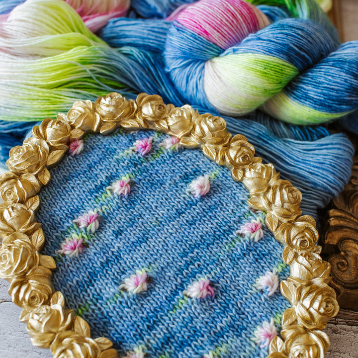 "Apple Blossom" Assigned Pooling Hand-dyed Yarn
