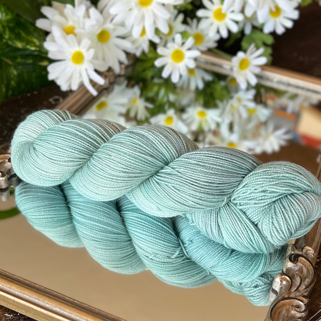Deluxe Sparkle Fingering Hand-dyed Yarn