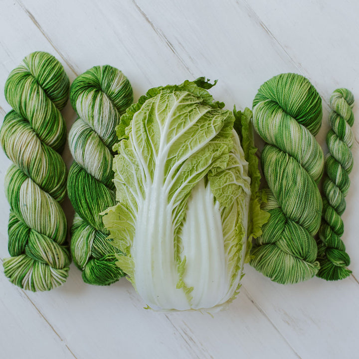 "Cabbage" Hand-Dyed Yarn – Garden Collection