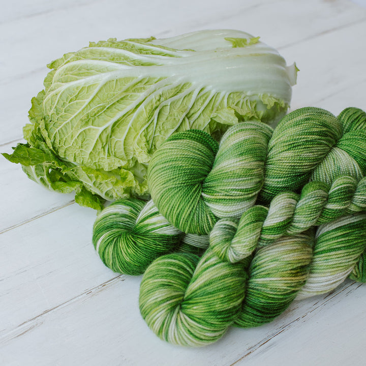 "Cabbage" Hand-Dyed Yarn – Garden Collection