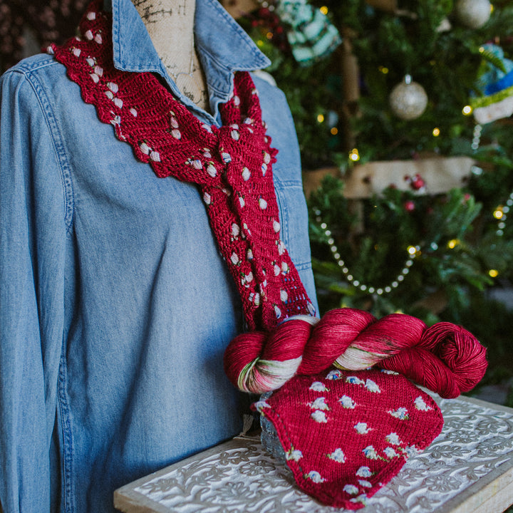 Winter Cardial Singles Fingering Hand-dyed Yarn