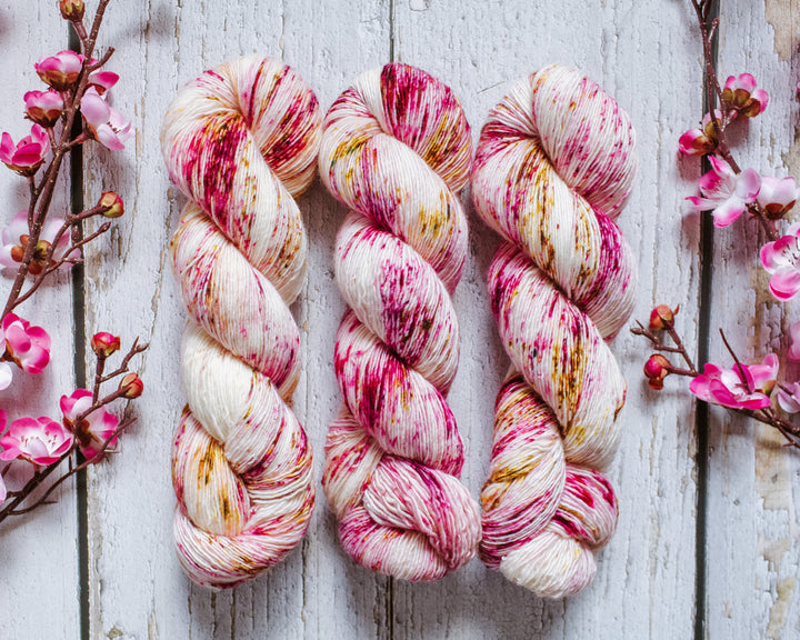 "Cherry Blossom" Hand-dyed Yarn