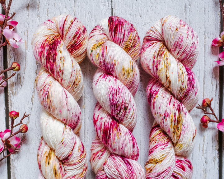 "Cherry Blossom" Hand-dyed Yarn