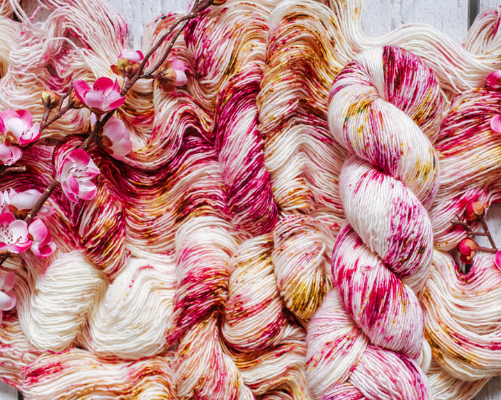 "Cherry Blossom" Hand-dyed Yarn