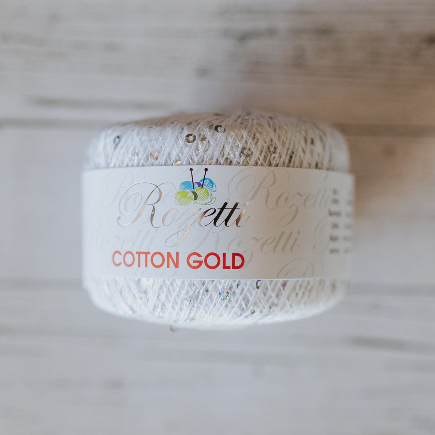 Sequin Rozetti Cotton Gold