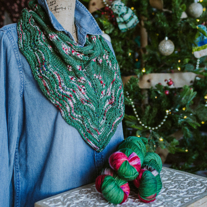 "Country Christmas" Assigned Pooling Hand-dyed Yarn