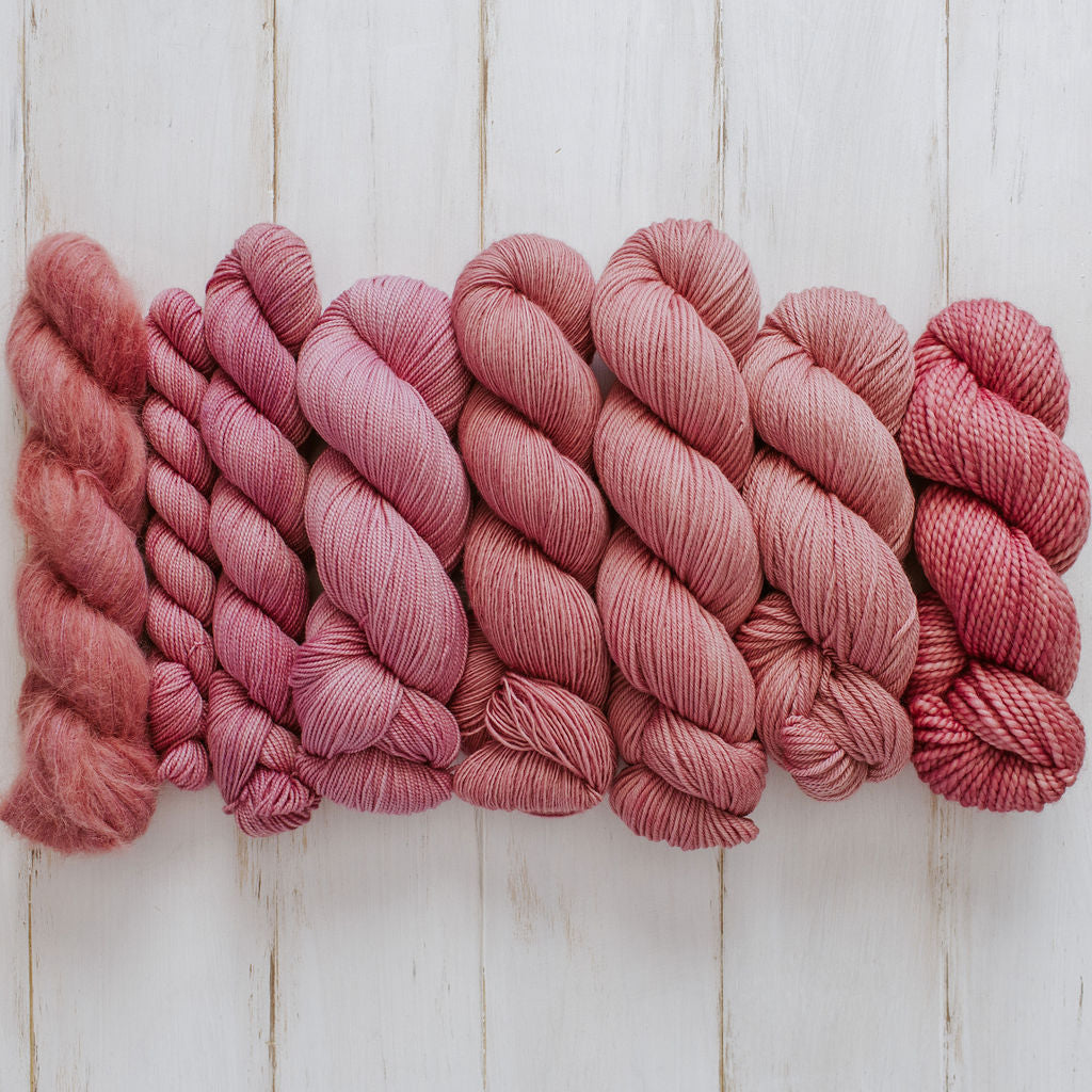 "Dusty Rose" Hand-dyed Yarn