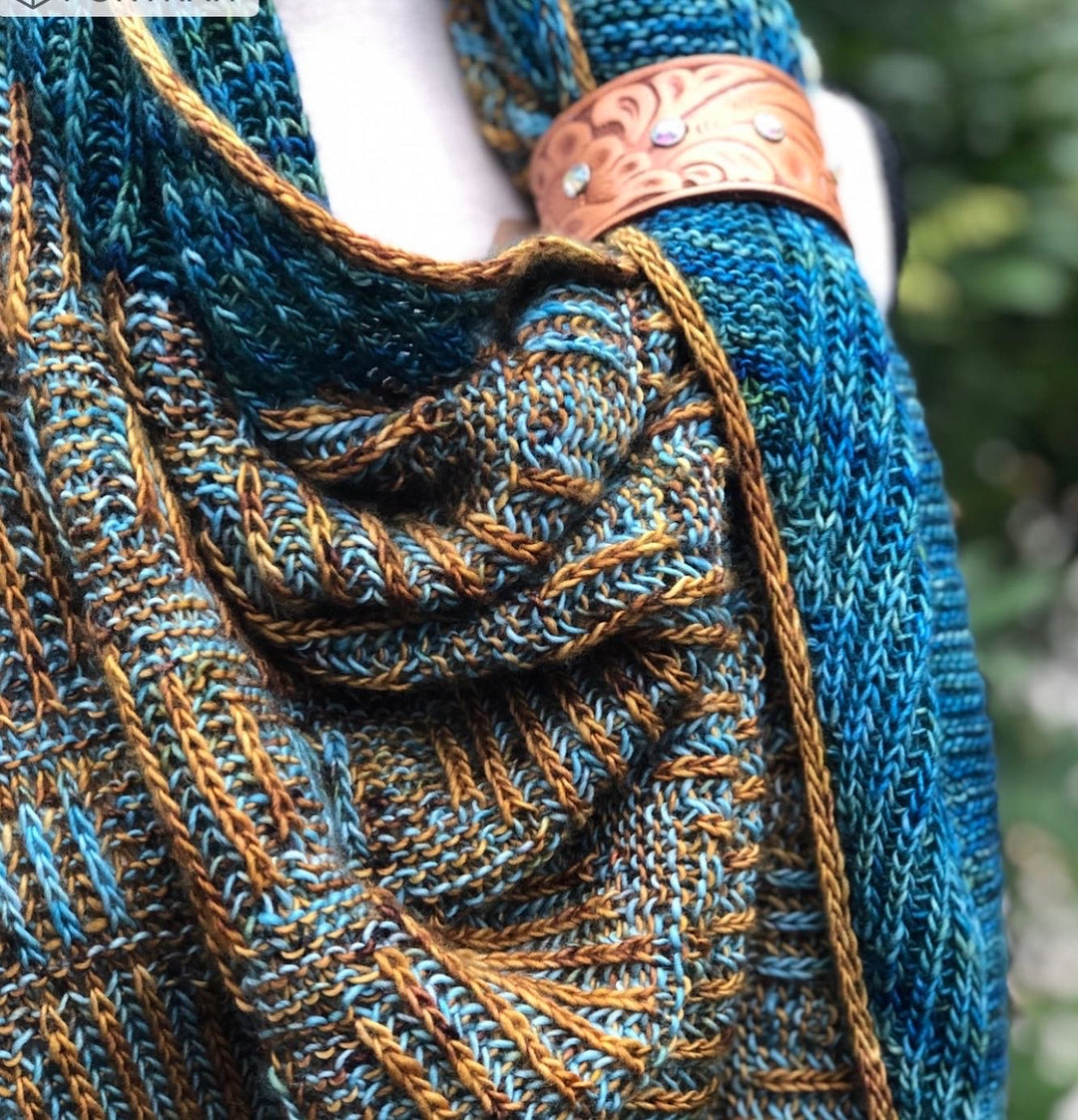 Brioche Tiles Shawl