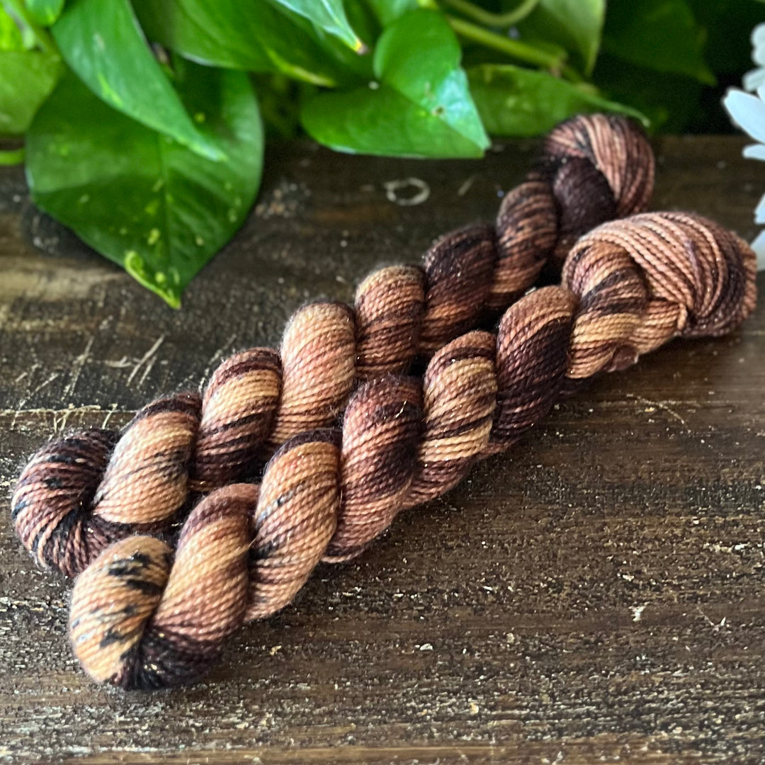"Bark" Mini Sock Hand-dyed Yarn