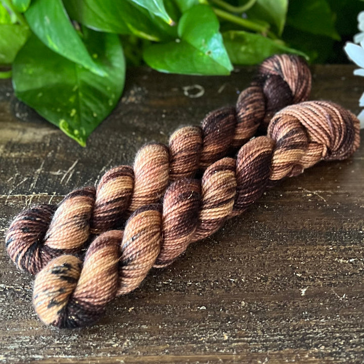 "Bark" Mini Sock Hand-dyed Yarn