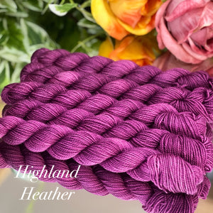 "Highland Heather" Hand-dyed Yarn - "Outlander" Collection