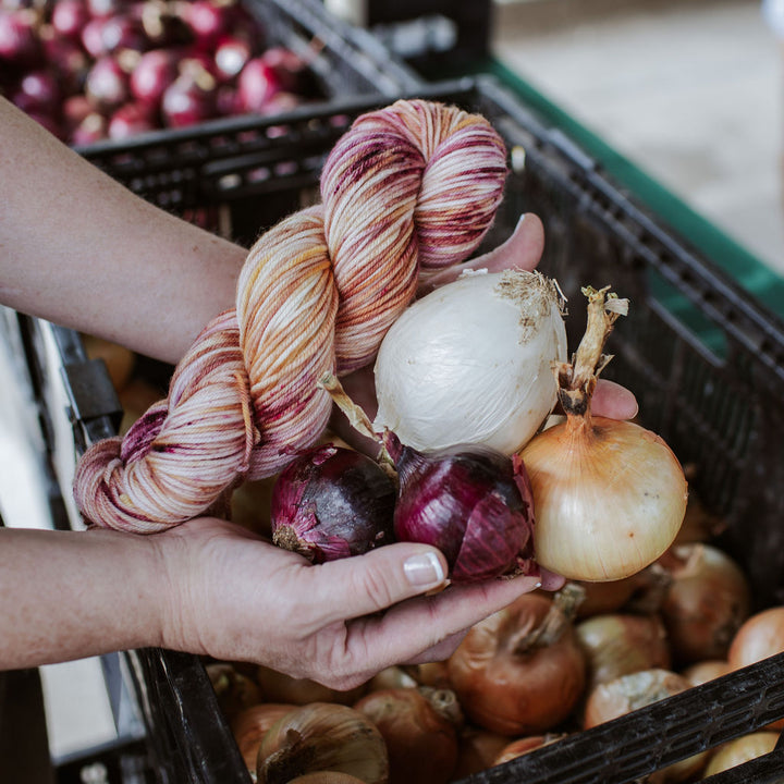 "Onion" Hand-Dyed Yarn – Harvest Collection