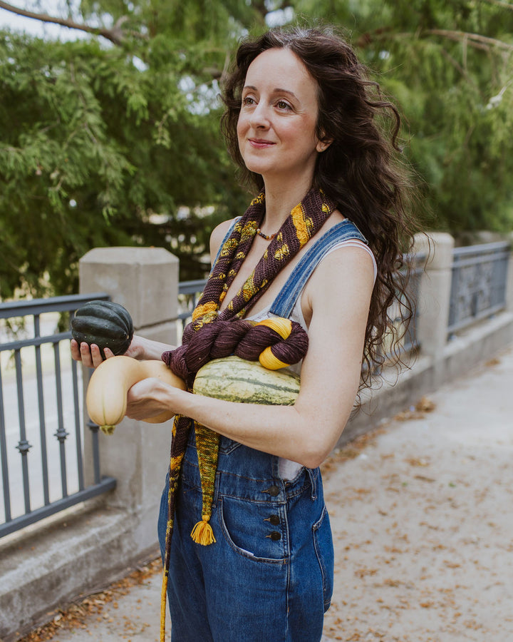 "Sunflower" Assigned Pooling Hand-Dyed Yarn – Harvest Collection