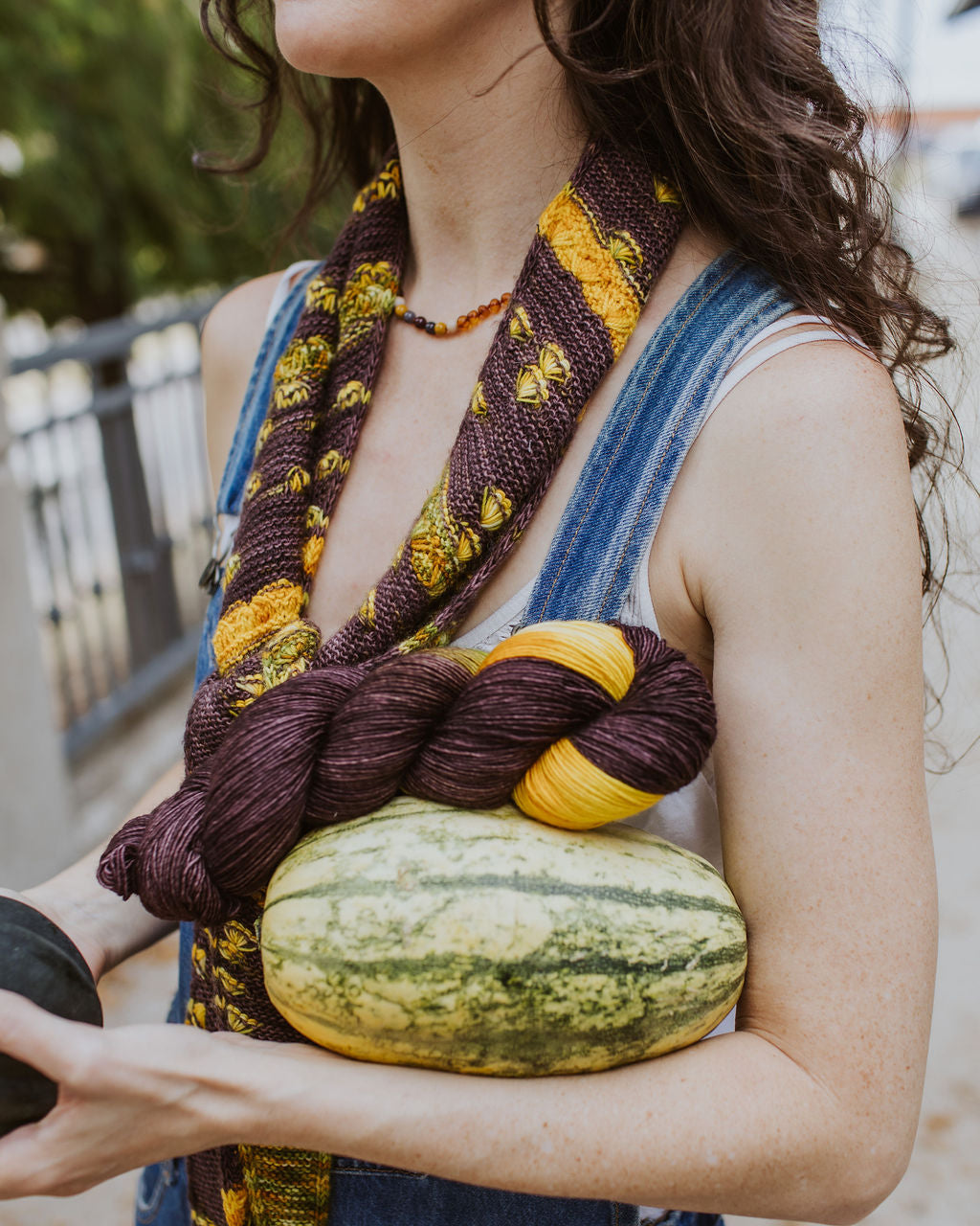 "Sunflower" Assigned Pooling Hand-Dyed Yarn – Harvest Collection