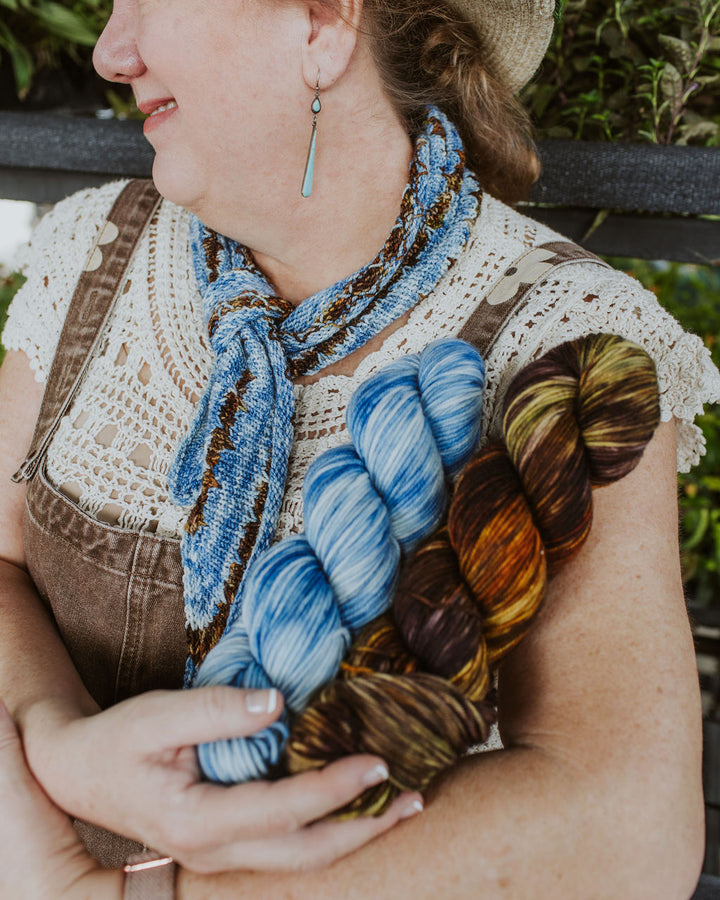 "Denim" Hand-Dyed Yarn – Harvest Collection