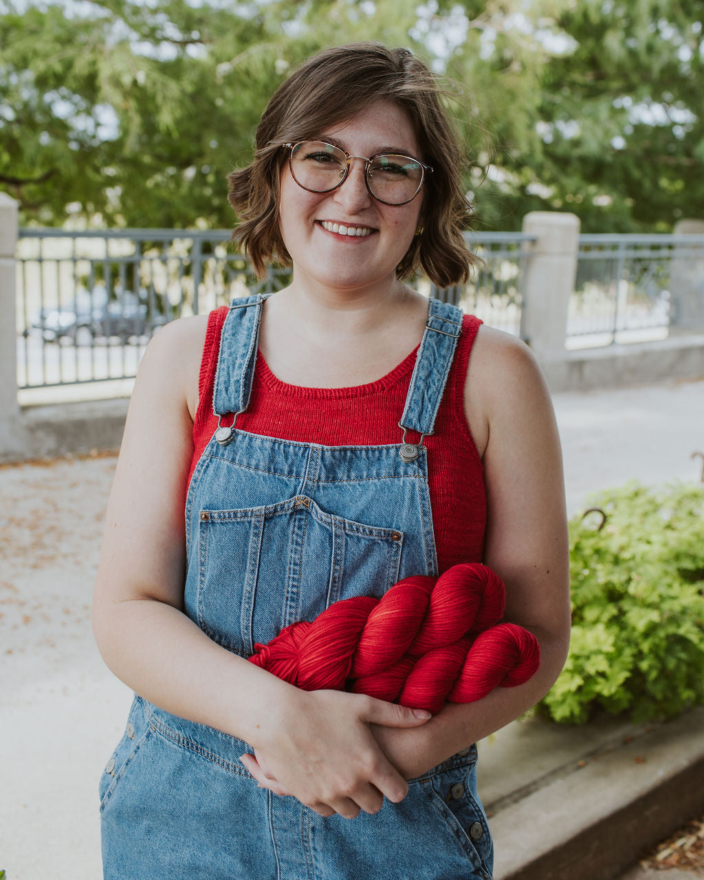 "Tomato" Hand-Dyed Yarn – Harvest Collection