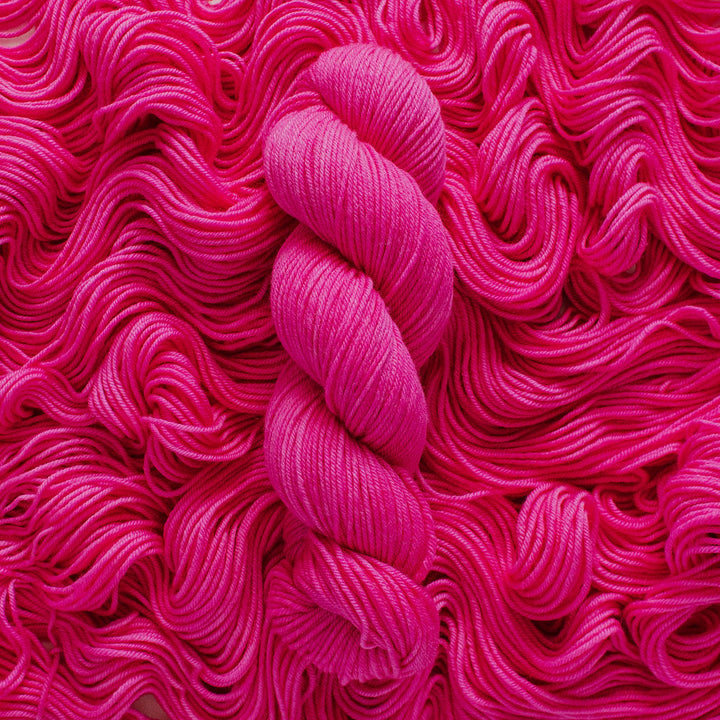 "Fuchsia" Hand-dyed Yarn