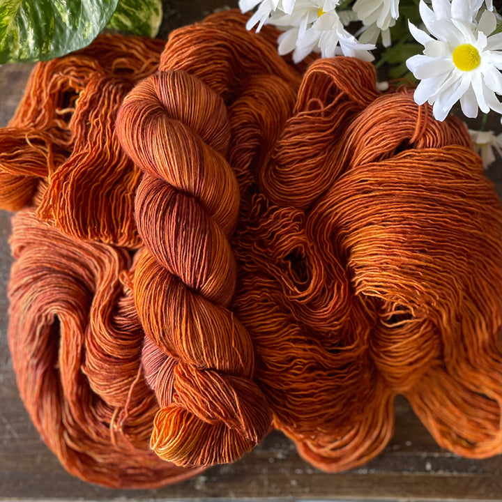 "Pumpkin Spice" Hand-dyed Yarn