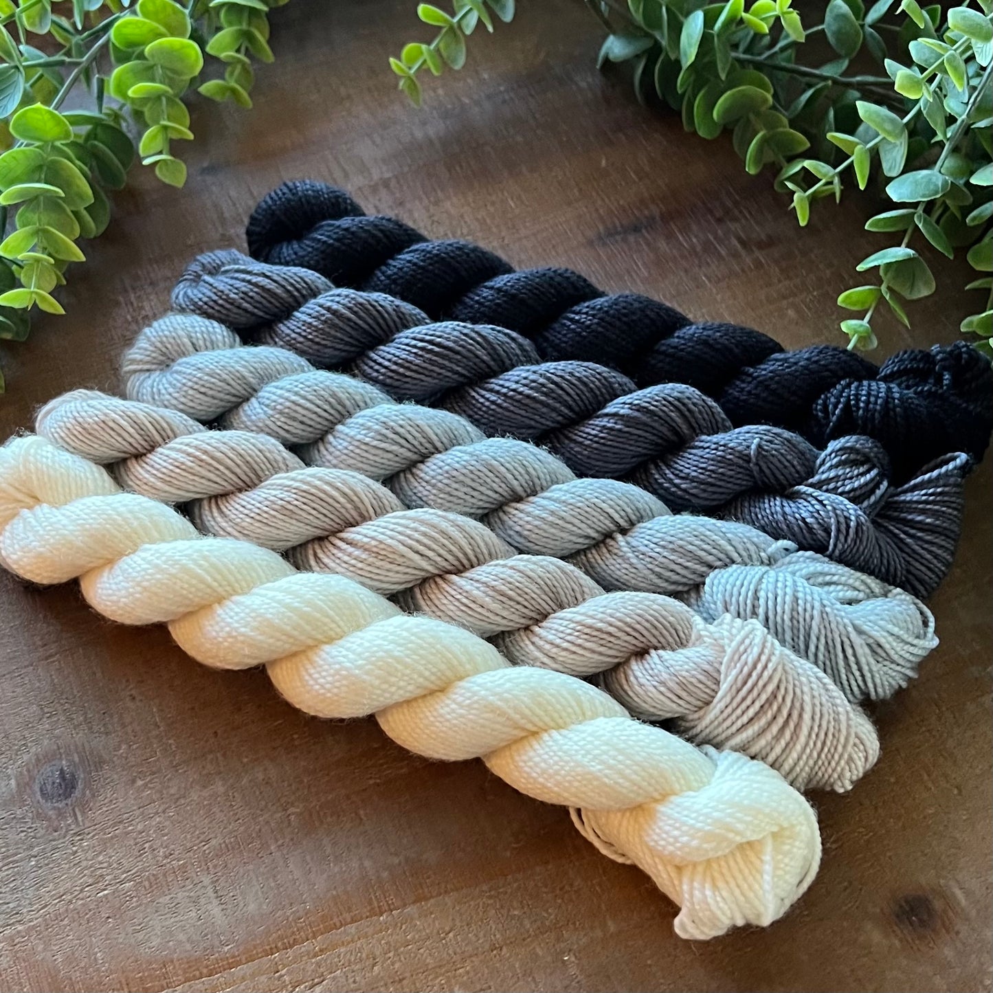 London Fog 5-Skein Mini Bundle Hand-dyed Yarn