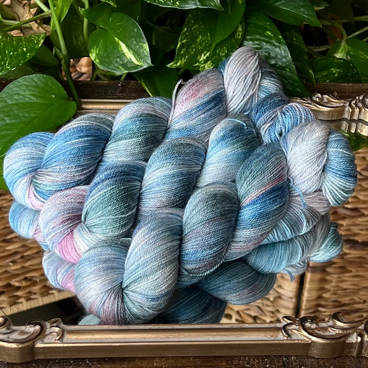 "Marie Antoinette" Merino/Bamboo Fingering Hand-dyed Yarn