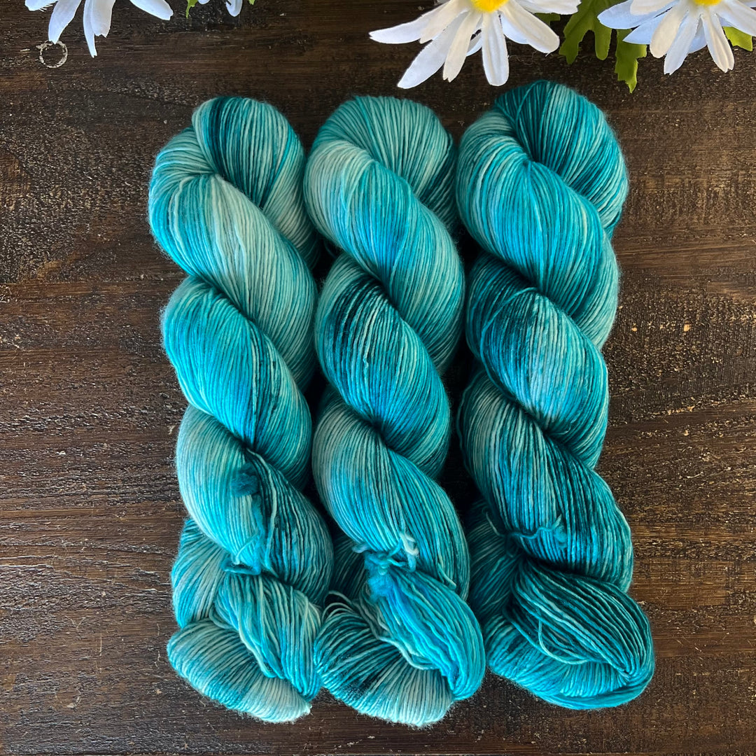 "Turtle Turquoise" Hand-dyed Yarn