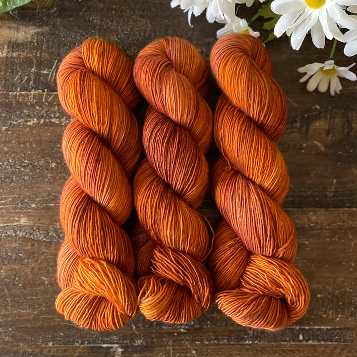 "Pumpkin Spice" Hand-dyed Yarn