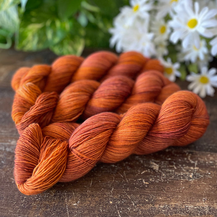 "Pumpkin Spice" Hand-dyed Yarn