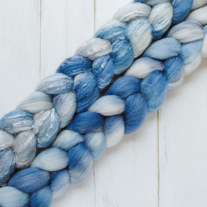 "Denim" Hand-Dyed Roving – Garden Collection