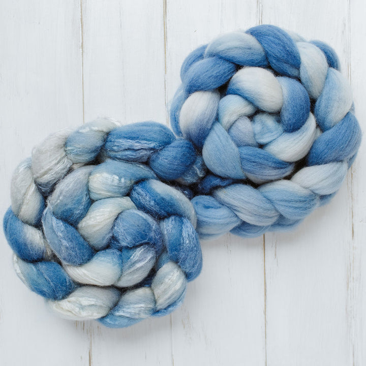 "Denim" Hand-Dyed Roving – Garden Collection