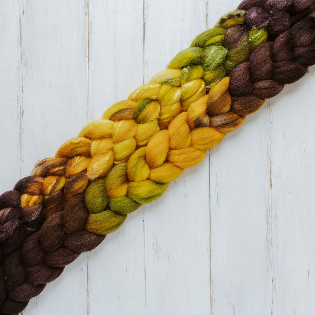 "Sunflower" Hand-Dyed Roving – Garden Collection