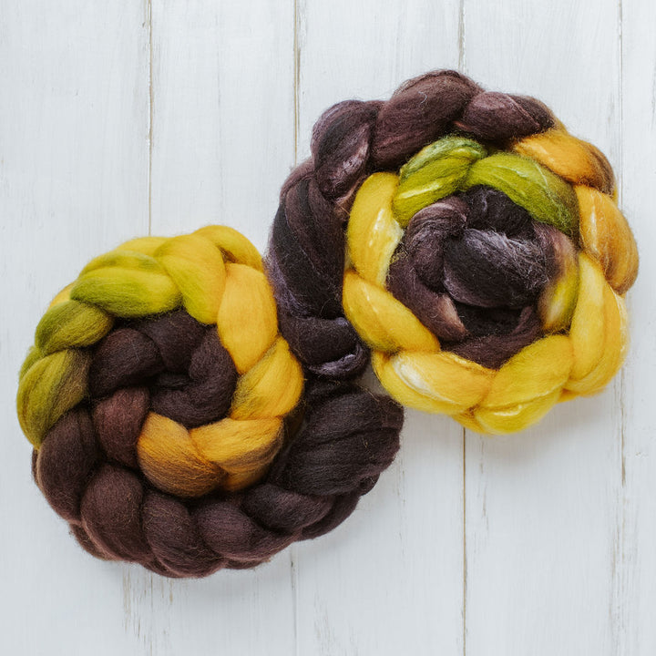 "Sunflower" Hand-Dyed Roving – Garden Collection