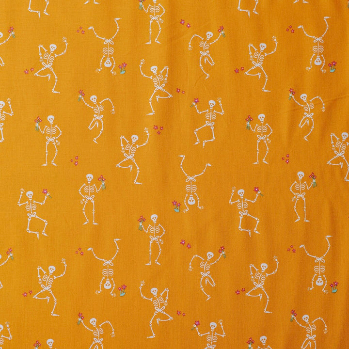 "Jig Orange" Ghostly Garden by KP Creates - YARDAGE