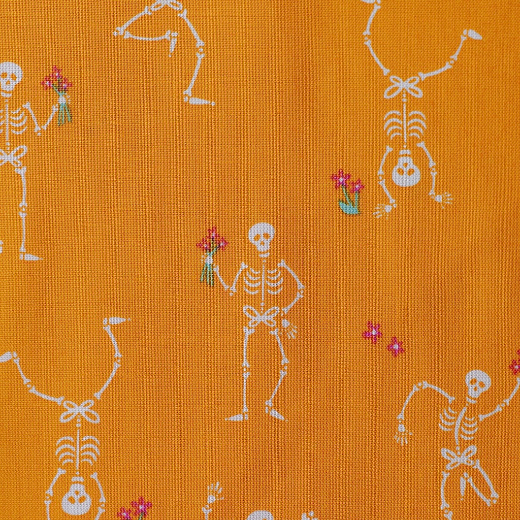 "Jig Orange" Ghostly Garden by KP Creates - YARDAGE