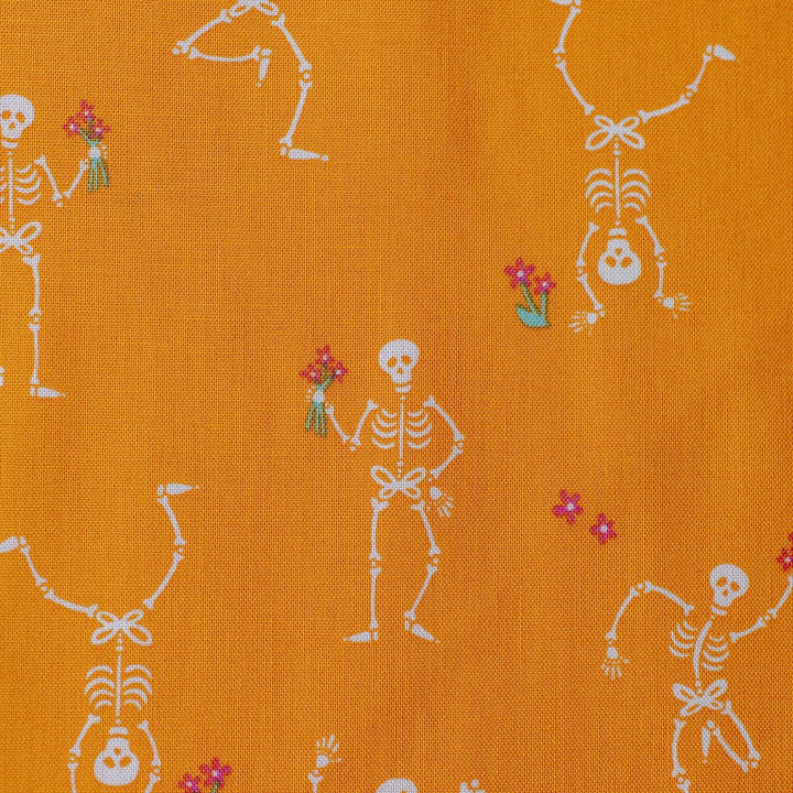 "Jig Orange" Ghostly Garden by KP Creates - YARDAGE