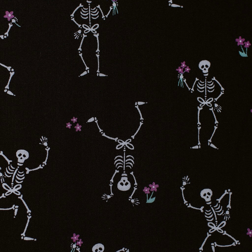 "Jig Black" Ghostly Garden by KP Creates - YARDAGE