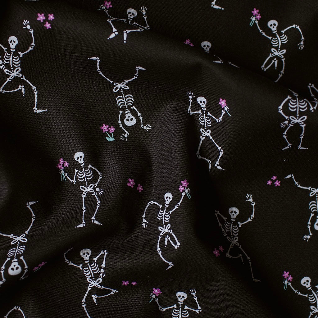 "Jig Black" Ghostly Garden by KP Creates - YARDAGE