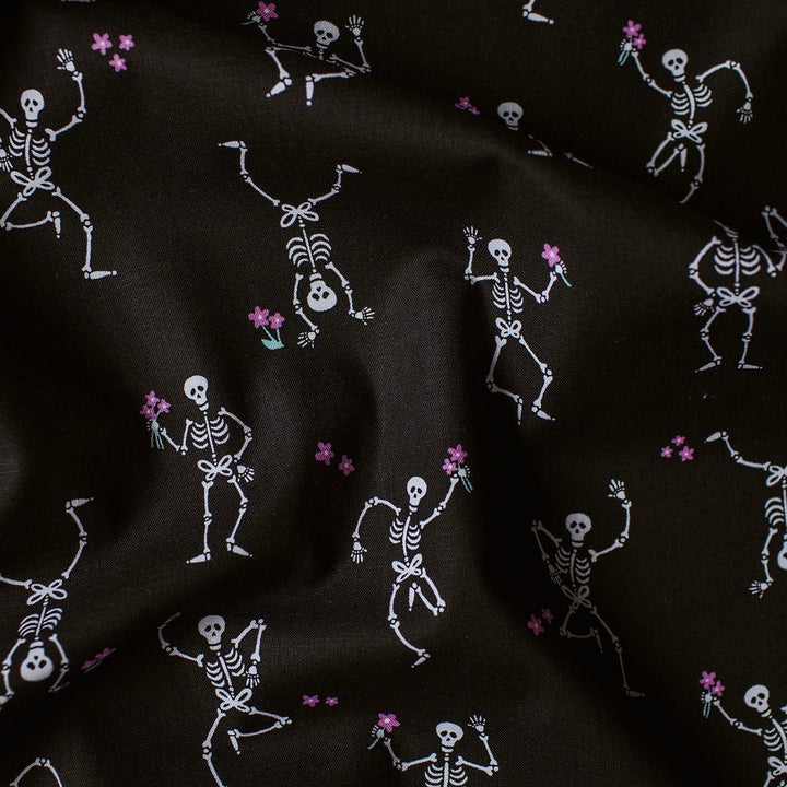"Jig Black" Ghostly Garden by KP Creates - YARDAGE