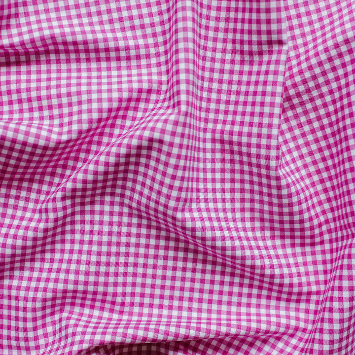 "Bitty Gingham Pink" Ghostly Garden by KP Creates - YARDAGE