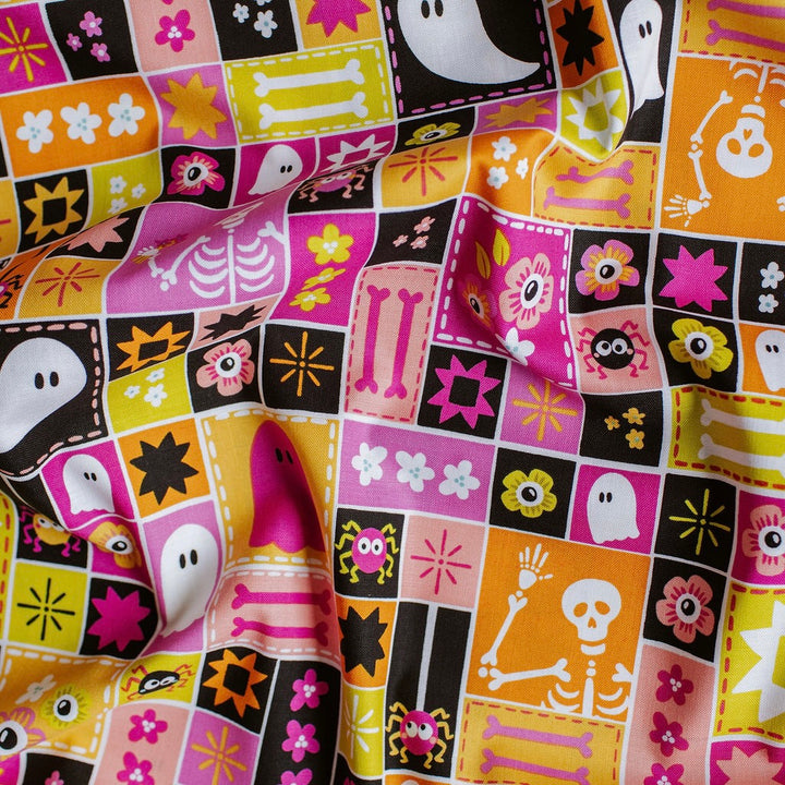 "Spooky Pink" Ghostly Garden by KP Creates -YARDAGE