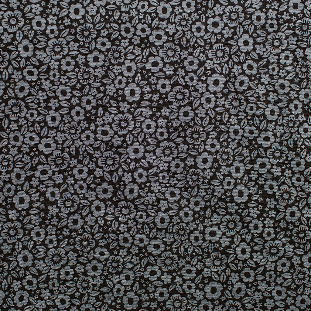 "Floral Fright Black" Ghostly Garden by KP Creates - YARDAGE