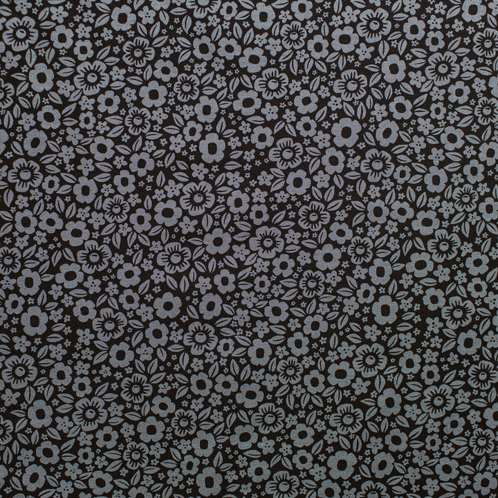 "Floral Fright Black" Ghostly Garden by KP Creates - YARDAGE