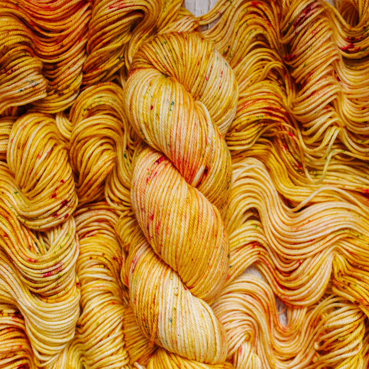 "Golden Rosebud" Hand-dyed Yarn