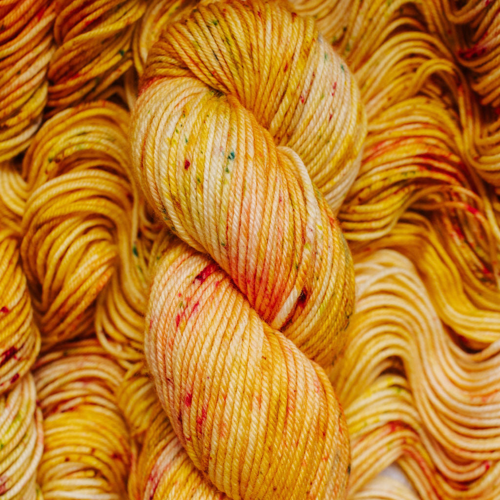 "Golden Rosebud" Hand-dyed Yarn