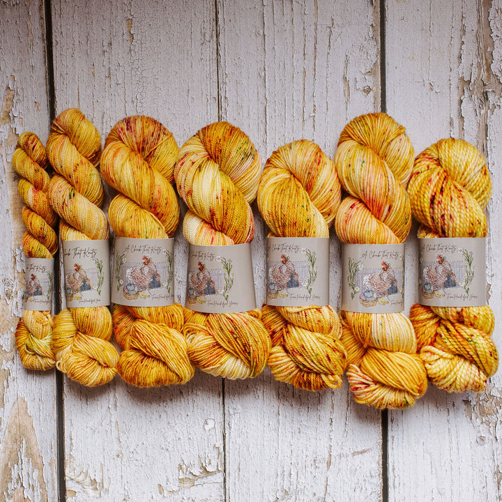 "Golden Rosebud" Hand-dyed Yarn